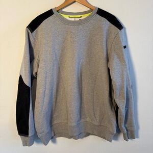 Duluth Trading Co Gray and Black Crewneck Sweater, Size XL